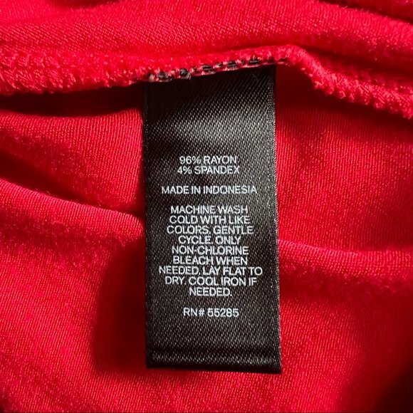 Express Long sleeve Red Cutout Stretch Jersey Knit Mini Dress Size XS - Picture 7 of 7